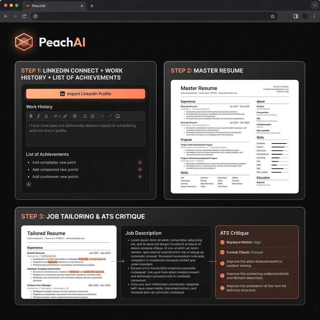 PeachAI Features Infographic